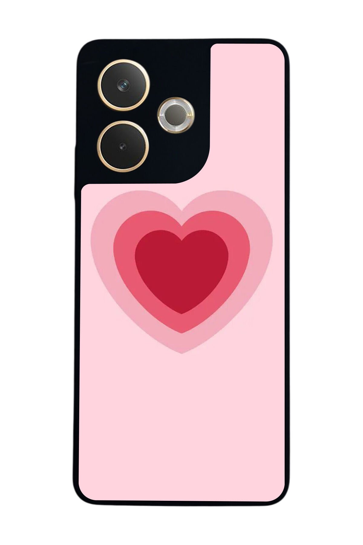 Oppo A5 Pro Uyumlu Kalp Love Tasarımlı Glossy Premium Kılıf