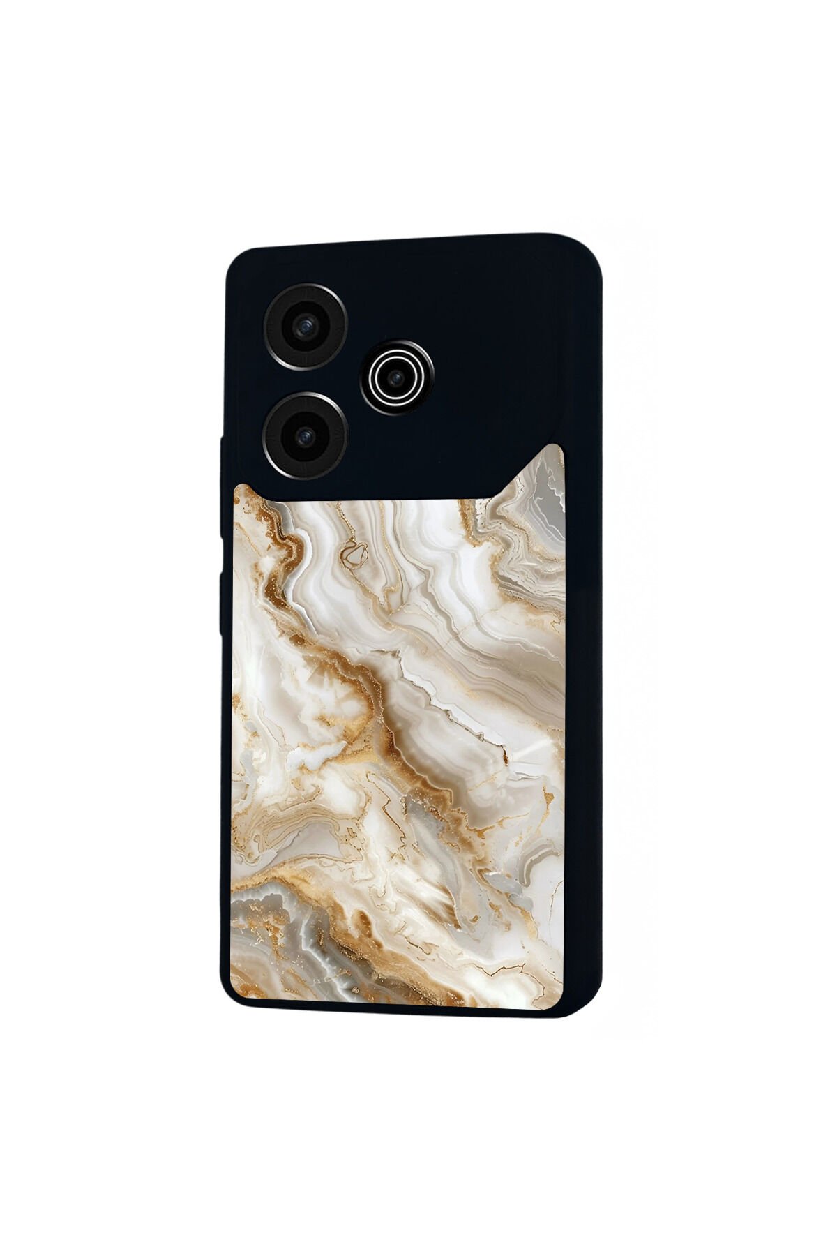 Tecno Pova 6 Uyumlu Mermer Marble Tasarımlı Glossy Premium Kılıf