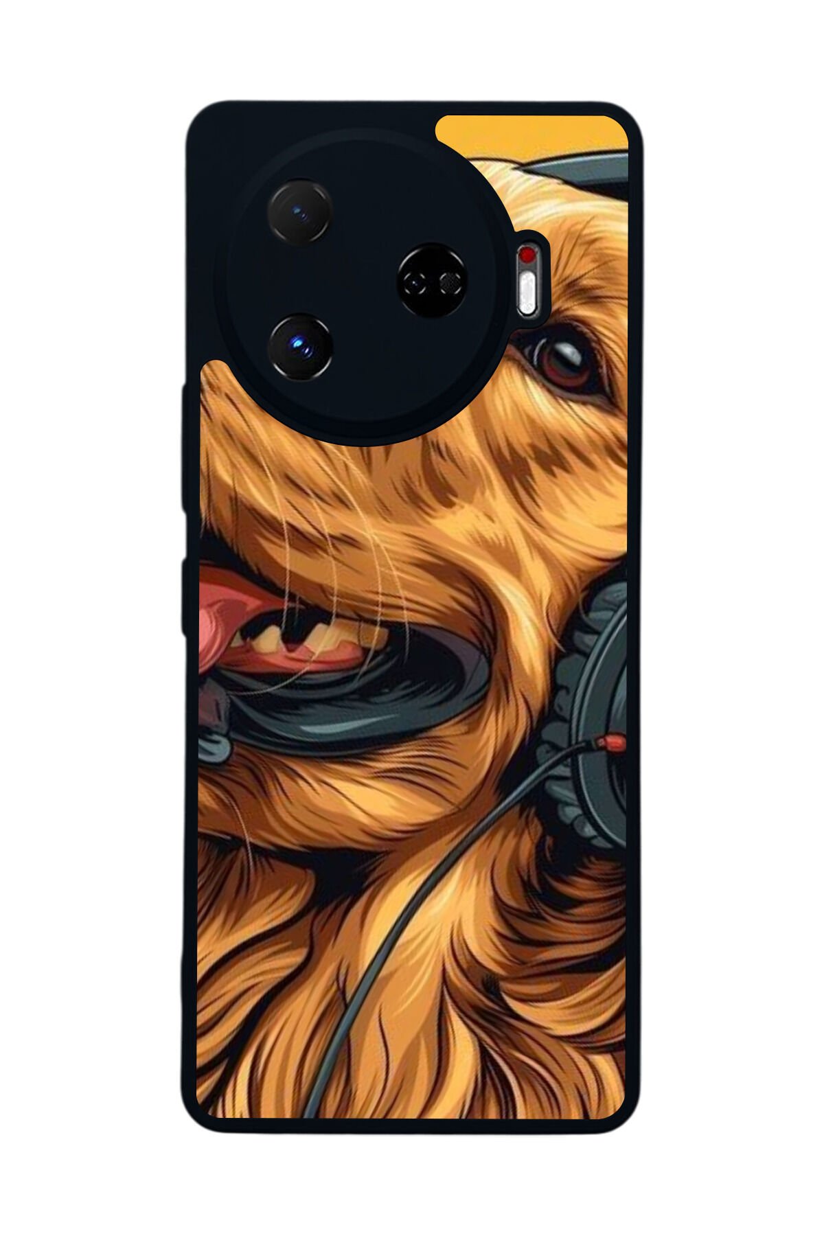 Tecno Camon 30 Pro Uyumlu Golden Kopek Tasarımlı Glossy Premium Kılıf