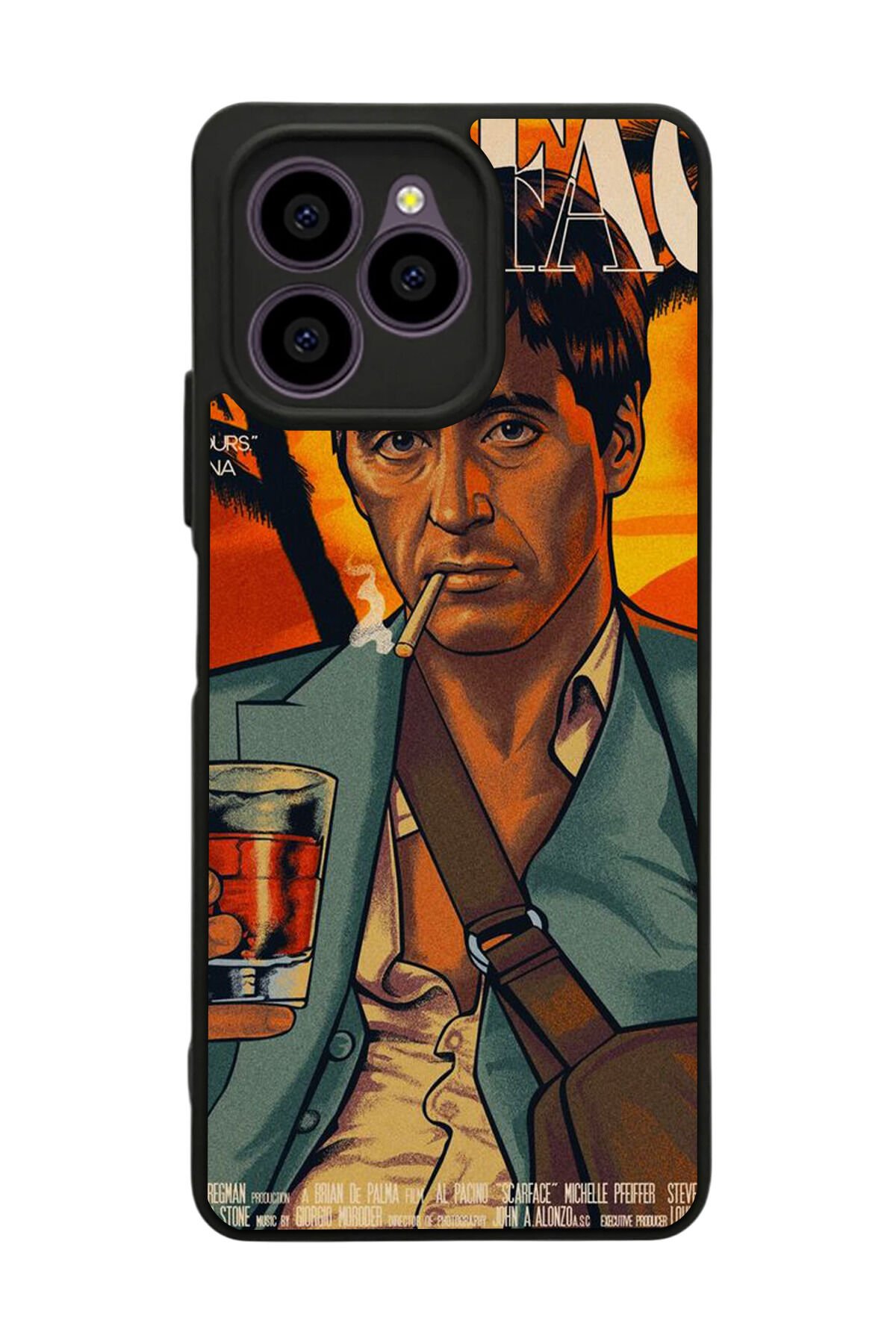 Omix X6 Uyumlu Scarface Tasarımlı Glossy Premium Kılıf