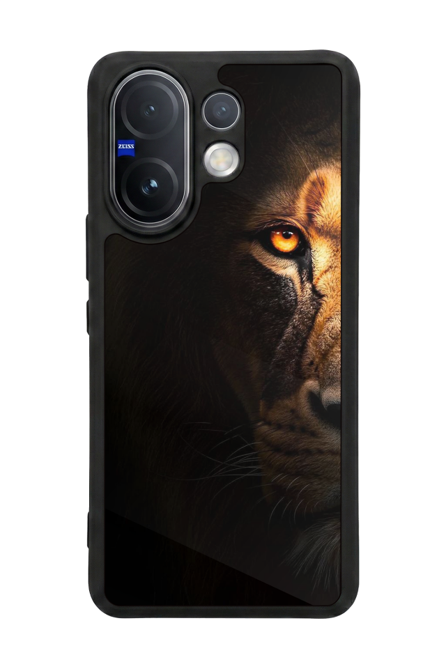 Vivo V60 Uyumlu Aslan Tasarımlı Glossy Premium Kılıf