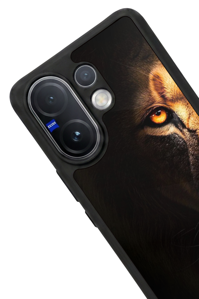 Vivo V60 Uyumlu Aslan Tasarımlı Glossy Premium Kılıf