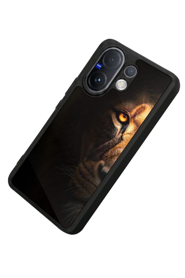 Vivo V60 Uyumlu Aslan Tasarımlı Glossy Premium Kılıf