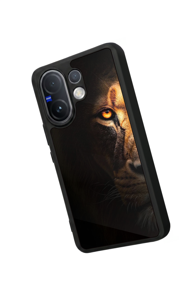 Vivo V60 Uyumlu Aslan Tasarımlı Glossy Premium Kılıf