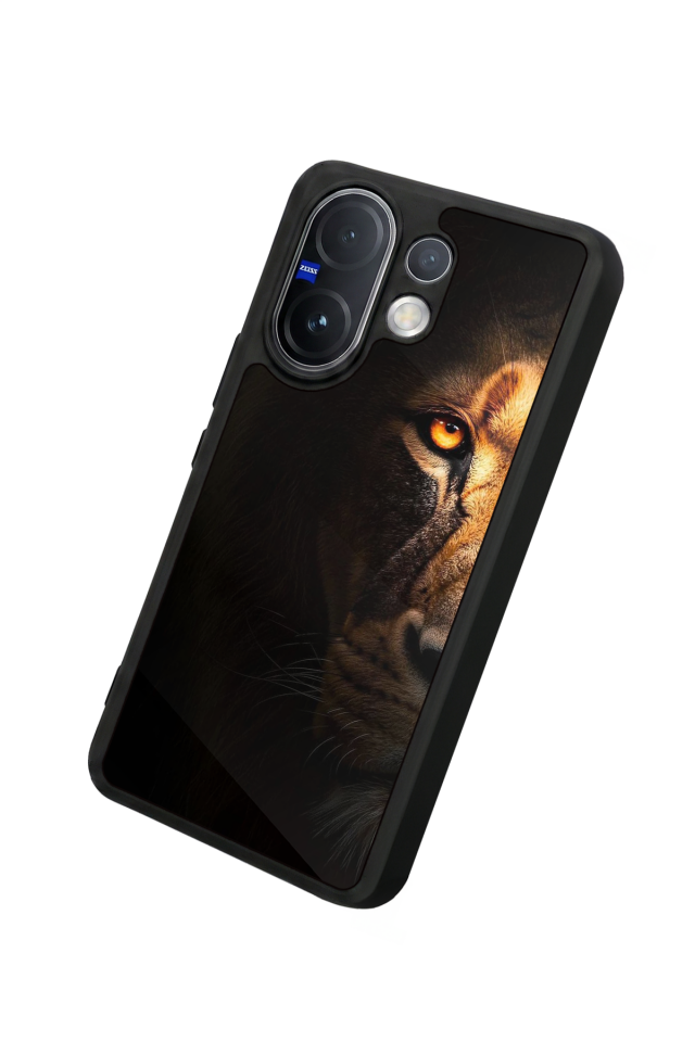 Vivo V60 Uyumlu Aslan Tasarımlı Glossy Premium Kılıf