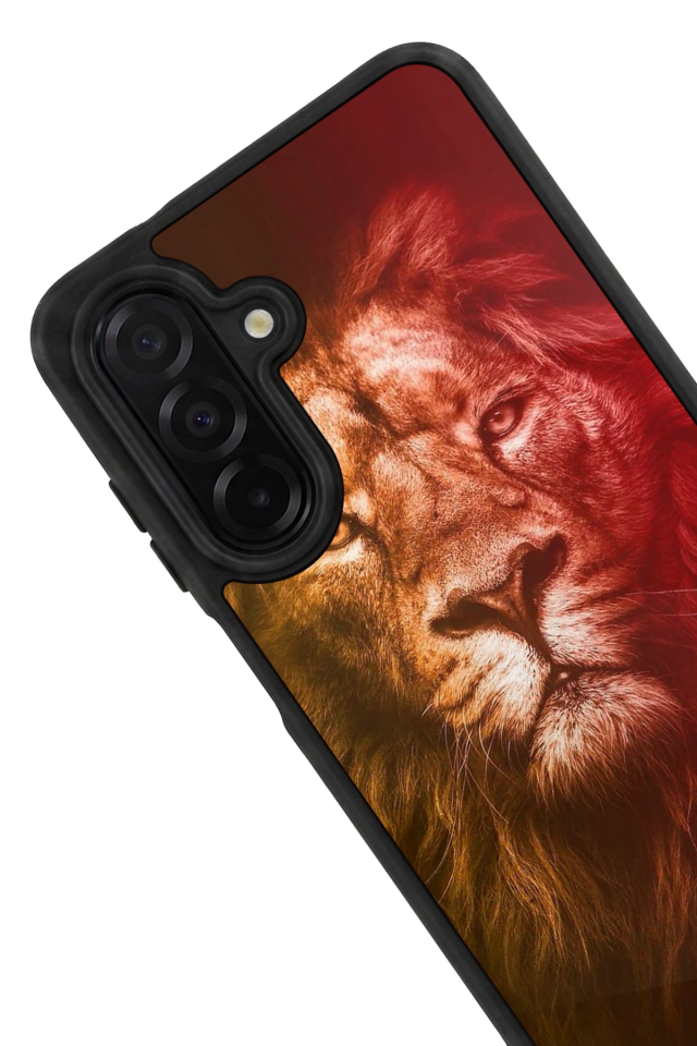 Samsung Galaxy A56 Uyumlu Aslan Tasarımlı Glossy Premium Kılıf