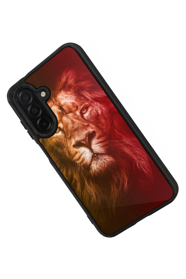 Samsung Galaxy A56 Uyumlu Aslan Tasarımlı Glossy Premium Kılıf