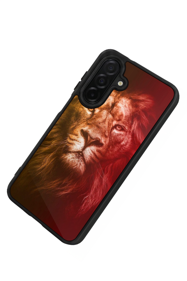 Samsung Galaxy A56 Uyumlu Aslan Tasarımlı Glossy Premium Kılıf