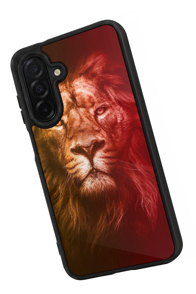 Samsung Galaxy A56 Uyumlu Aslan Tasarımlı Glossy Premium Kılıf