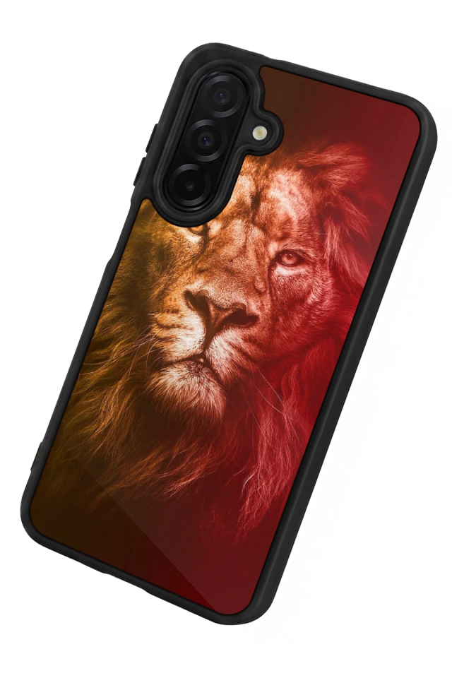 Samsung Galaxy A56 Uyumlu Aslan Tasarımlı Glossy Premium Kılıf