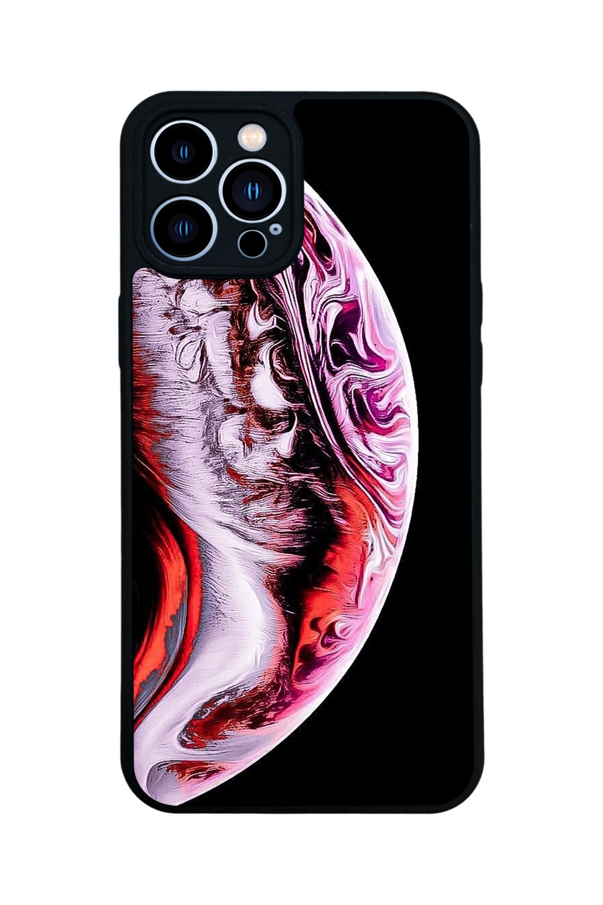 iPhone 13 Pro Max Uyumlu Ay Tasarımlı Glossy Premium Kılıf