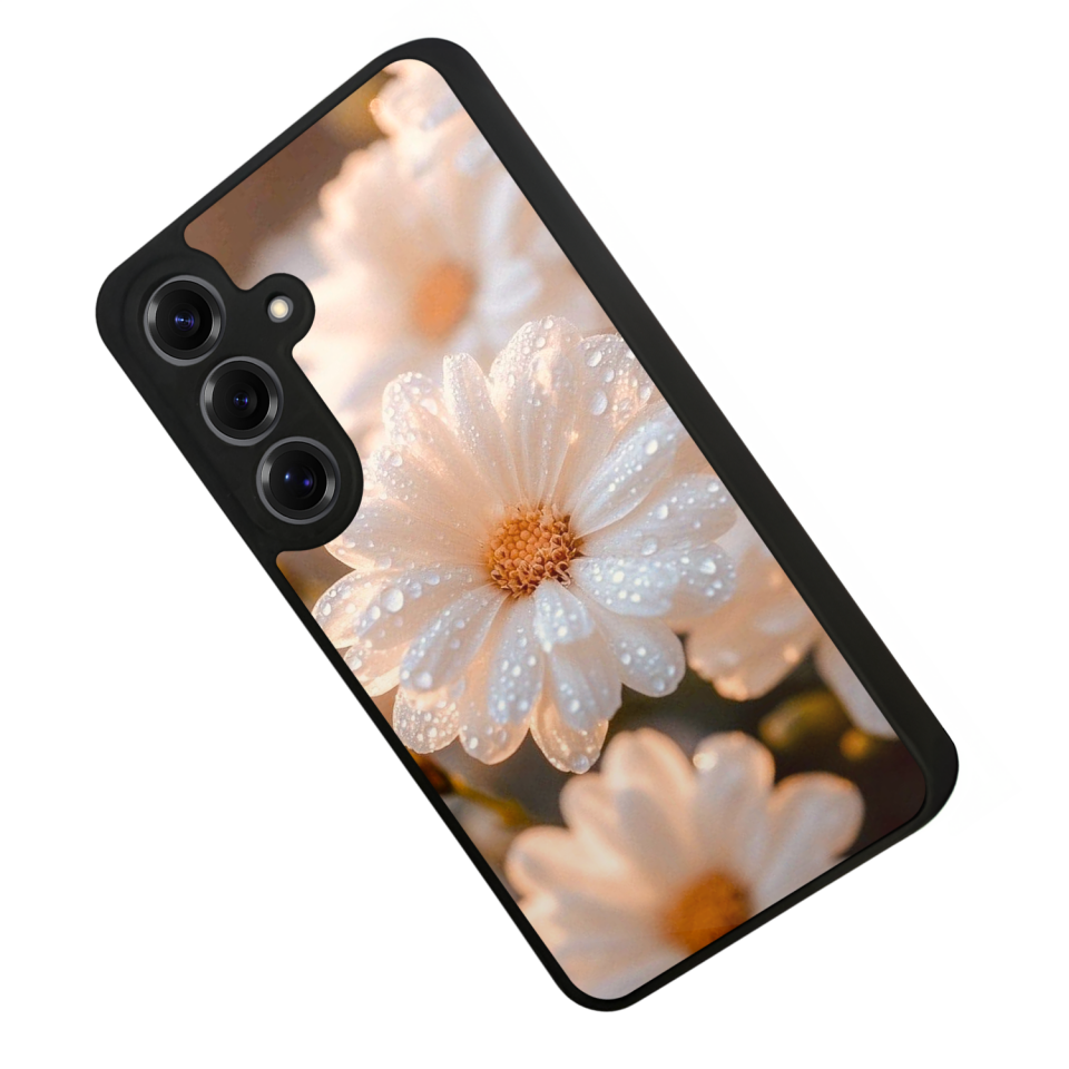 Samsung Galaxy S25 Uyumlu Cicek Tasarımlı Glossy Premium Kılıf