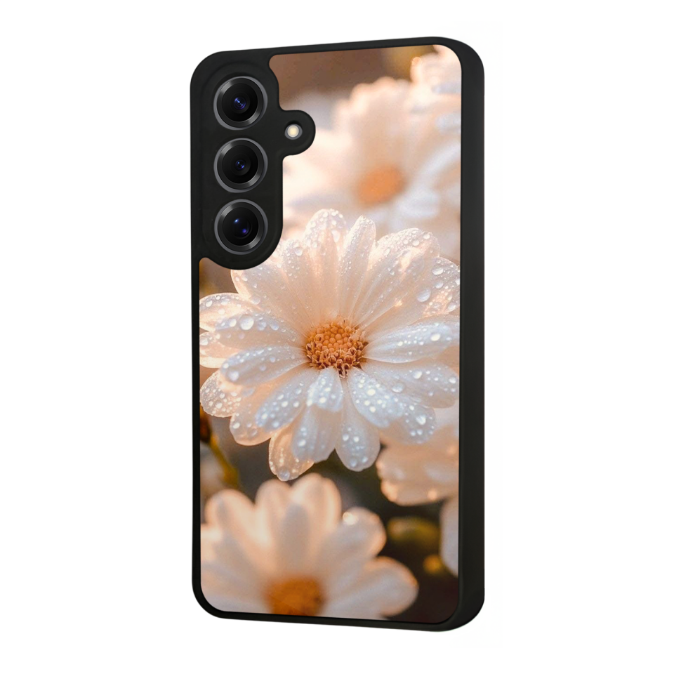 Samsung Galaxy S25 Uyumlu Cicek Tasarımlı Glossy Premium Kılıf