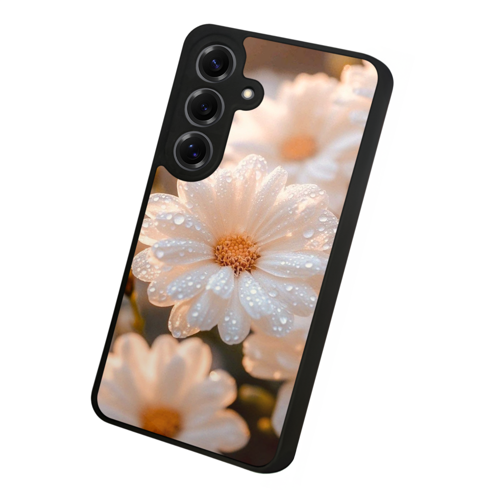 Samsung Galaxy S25 Uyumlu Cicek Tasarımlı Glossy Premium Kılıf