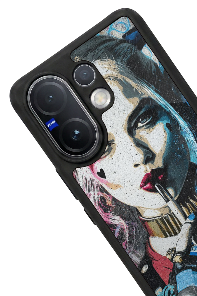 Vivo V60 Uyumlu HarleyQueen Tasarımlı Glossy Premium Kılıf