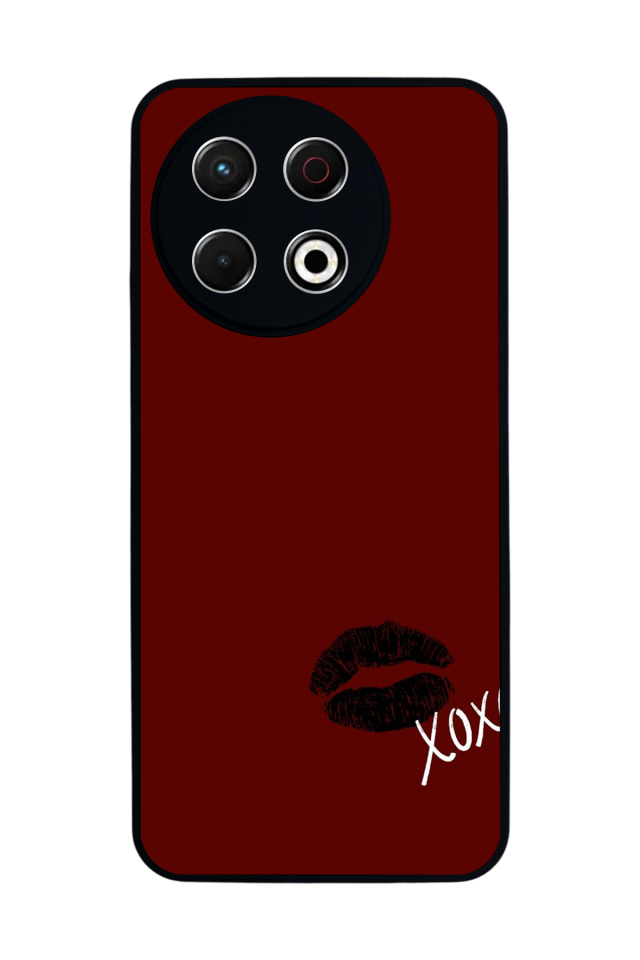 Tecno Spark 30 Pro Uyumlu Kalp Love Tasarımlı Glossy Premium Kılıf