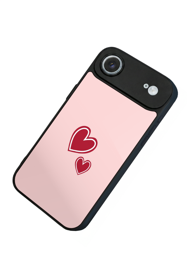 iPhone 17 Air Uyumlu Kalp Love Tasarımlı Glossy Premium Kılıf