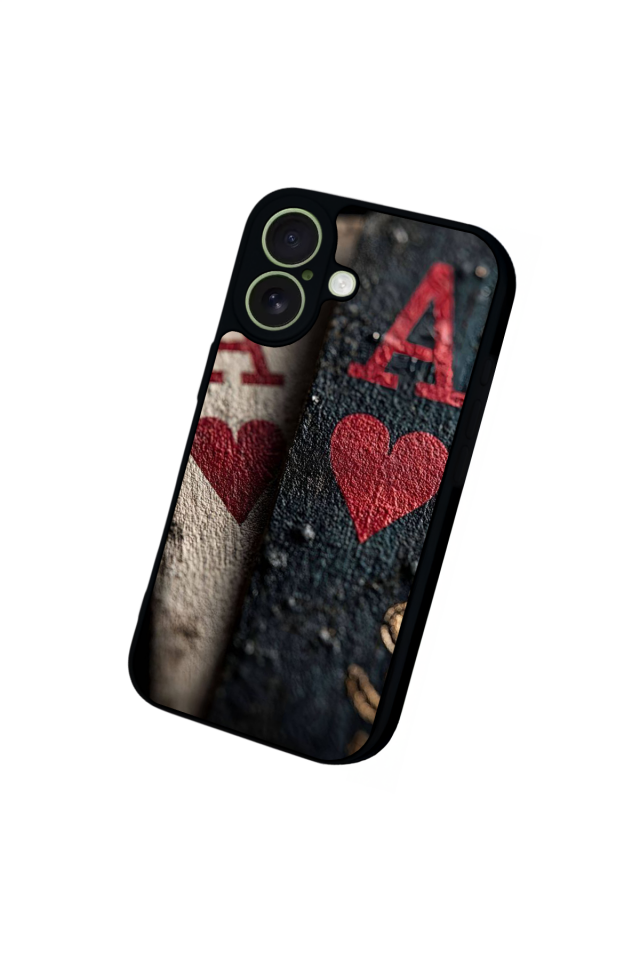 iPhone 17 Uyumlu Kart Tasarımlı Glossy Premium Kılıf