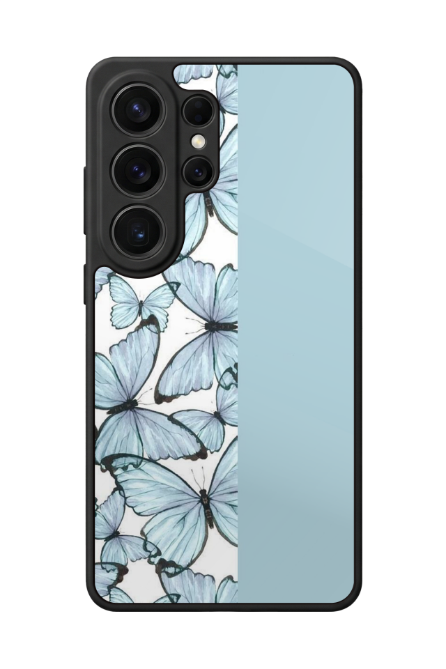 Samsung Galaxy S26 Ultra Uyumlu Kelebek Tasarımlı Glossy Premium Kılıf
