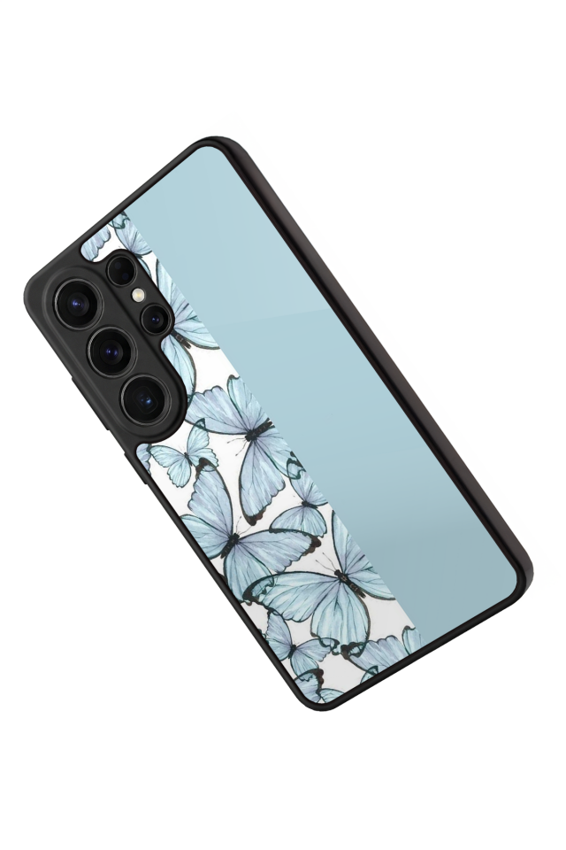 Samsung Galaxy S26 Ultra Uyumlu Kelebek Tasarımlı Glossy Premium Kılıf