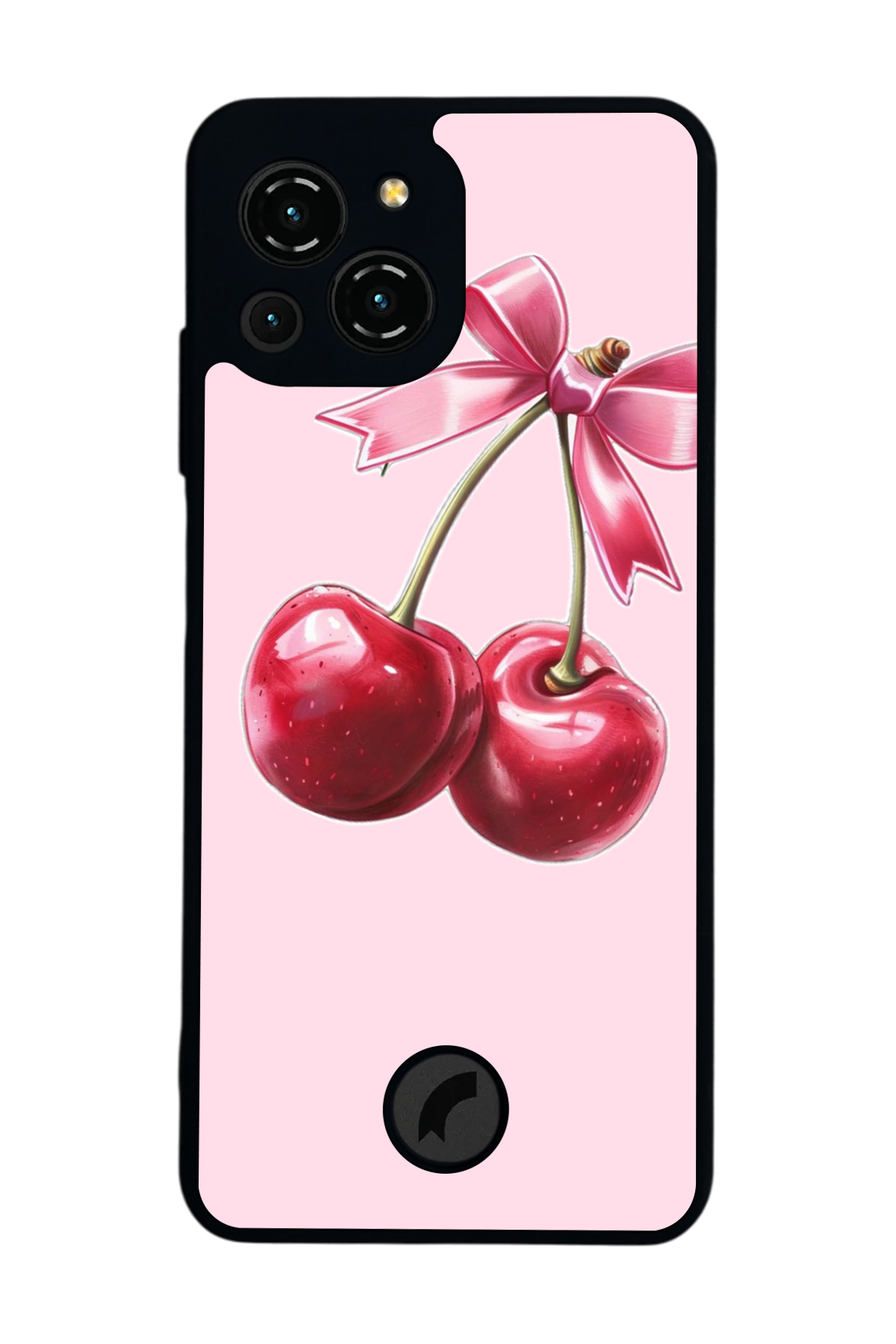 Reeder S23 Pro Max Uyumlu Kiraz Tasarımlı Glossy Premium Kılıf