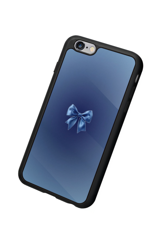 iPhone 6s Plus Uyumlu Kurdele Tasarımlı Glossy Premium Kılıf