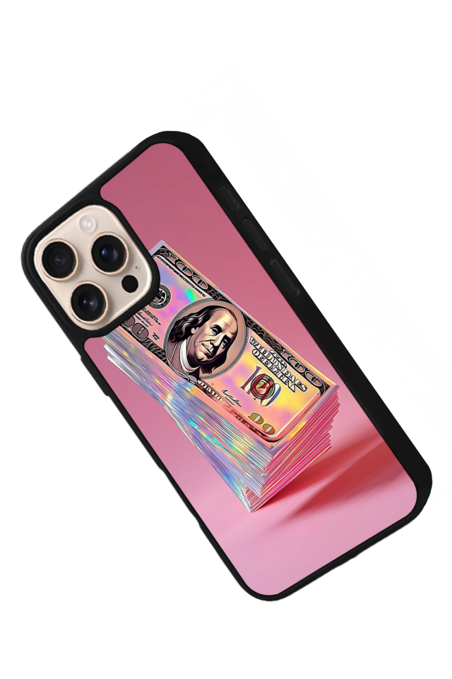 iPhone 16 Pro Uyumlu Money Para Tasarımlı Glossy Premium Kılıf