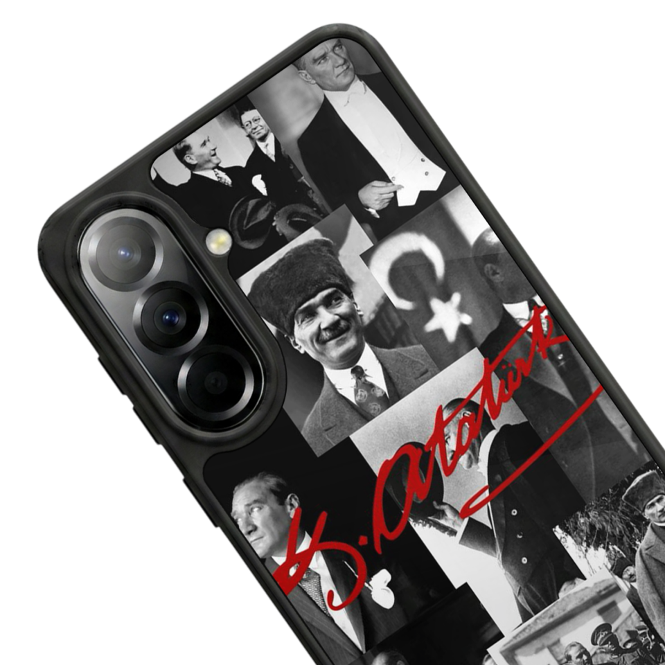 Samsung Galaxy A57 Uyumlu Mustafa Kemal Ataturk Tasarımlı Glossy Premium Kılıf