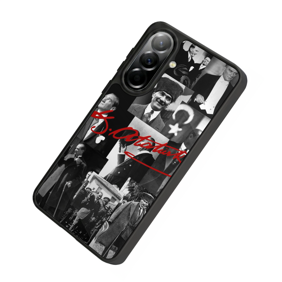 Samsung Galaxy A57 Uyumlu Mustafa Kemal Ataturk Tasarımlı Glossy Premium Kılıf