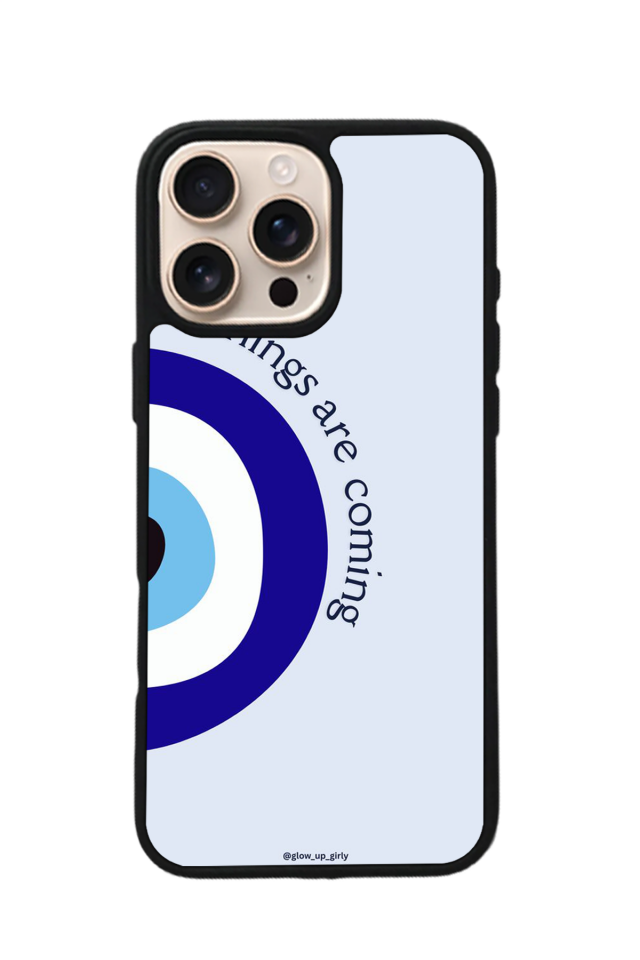 iPhone 16 Pro Max Uyumlu Nazar Tasarımlı Glossy Premium Kılıf