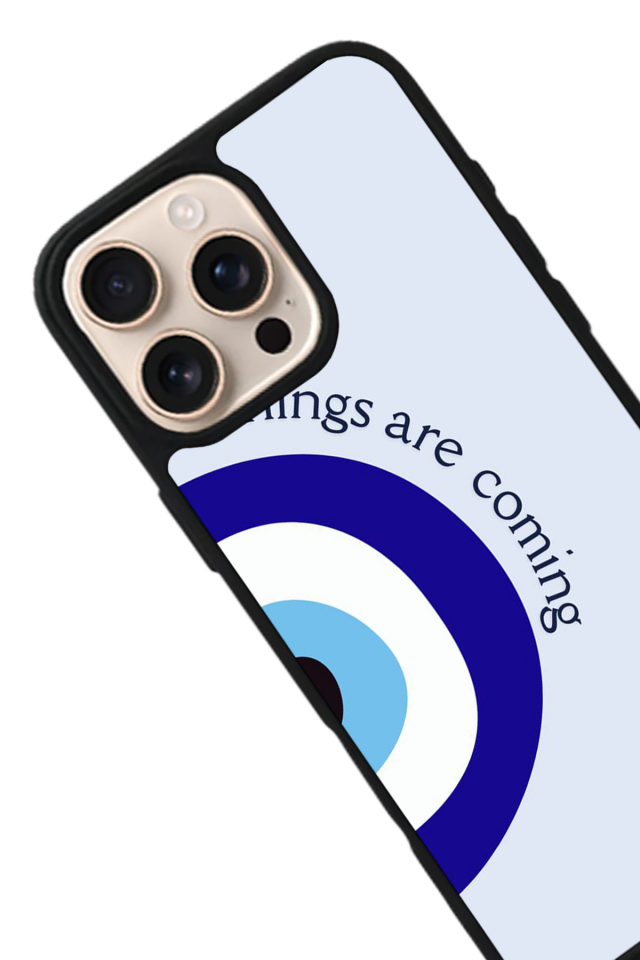 iPhone 16 Pro Max Uyumlu Nazar Tasarımlı Glossy Premium Kılıf