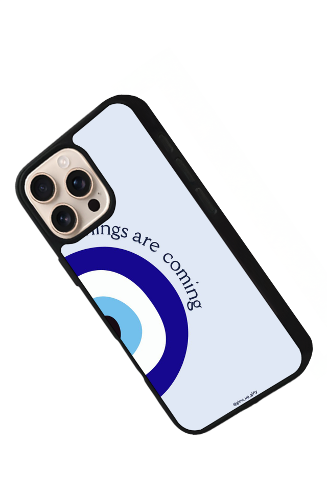 iPhone 16 Pro Max Uyumlu Nazar Tasarımlı Glossy Premium Kılıf