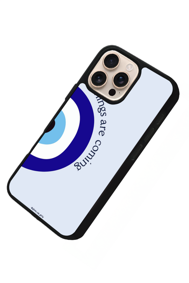 iPhone 16 Pro Max Uyumlu Nazar Tasarımlı Glossy Premium Kılıf