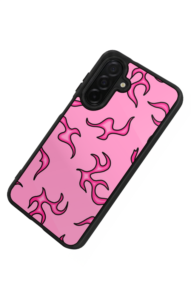 Samsung Galaxy A26 Uyumlu Retro Flame Patterns Tasarımlı Glossy Premium Kılıf