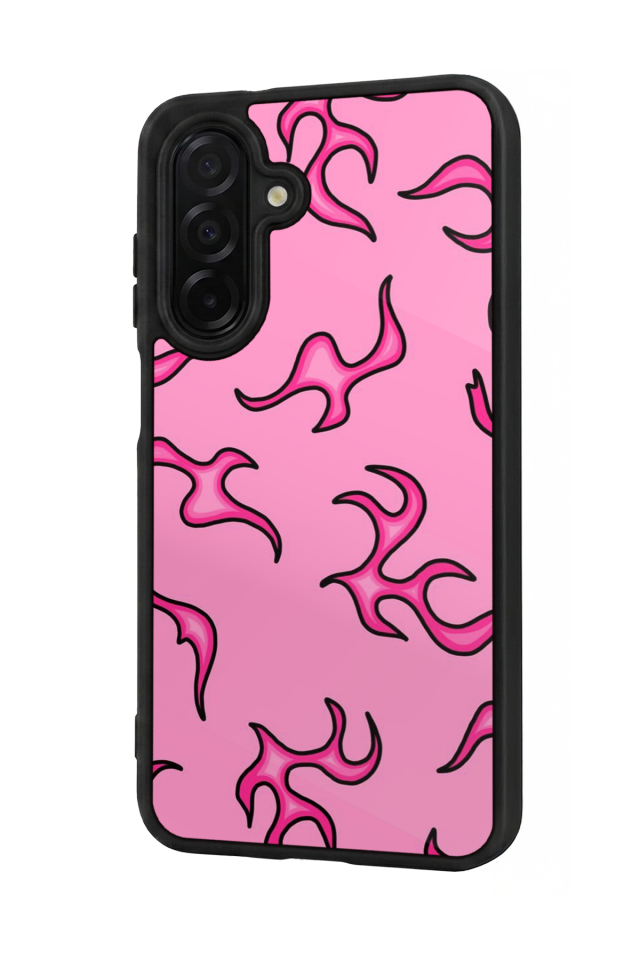 Samsung Galaxy A26 Uyumlu Retro Flame Patterns Tasarımlı Glossy Premium Kılıf