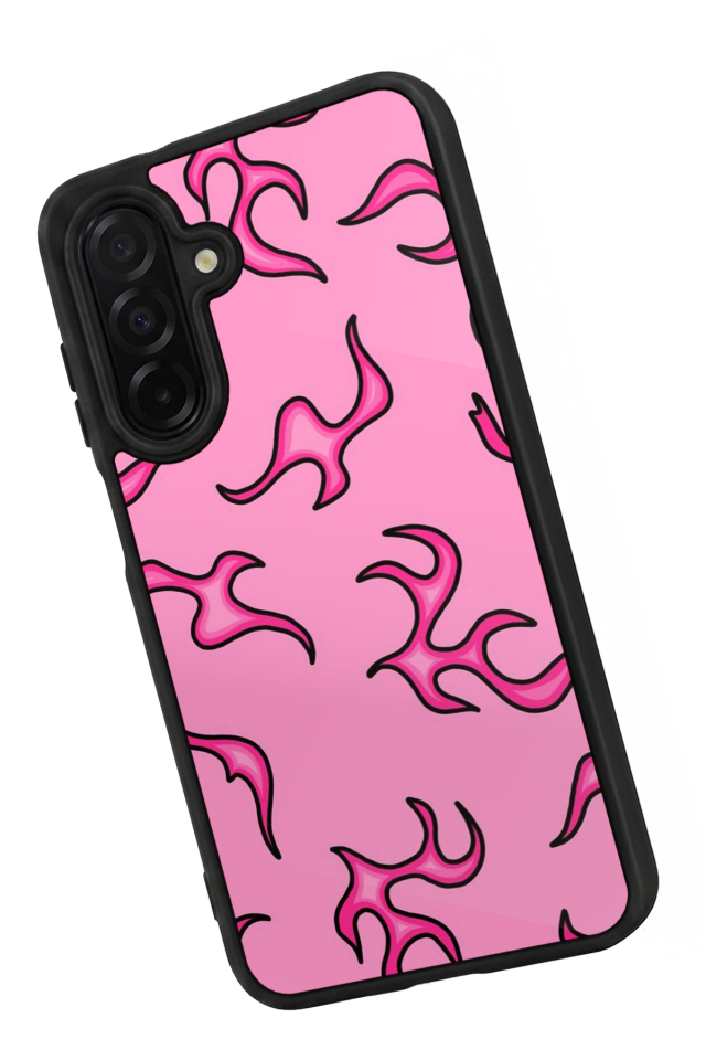Samsung Galaxy A26 Uyumlu Retro Flame Patterns Tasarımlı Glossy Premium Kılıf