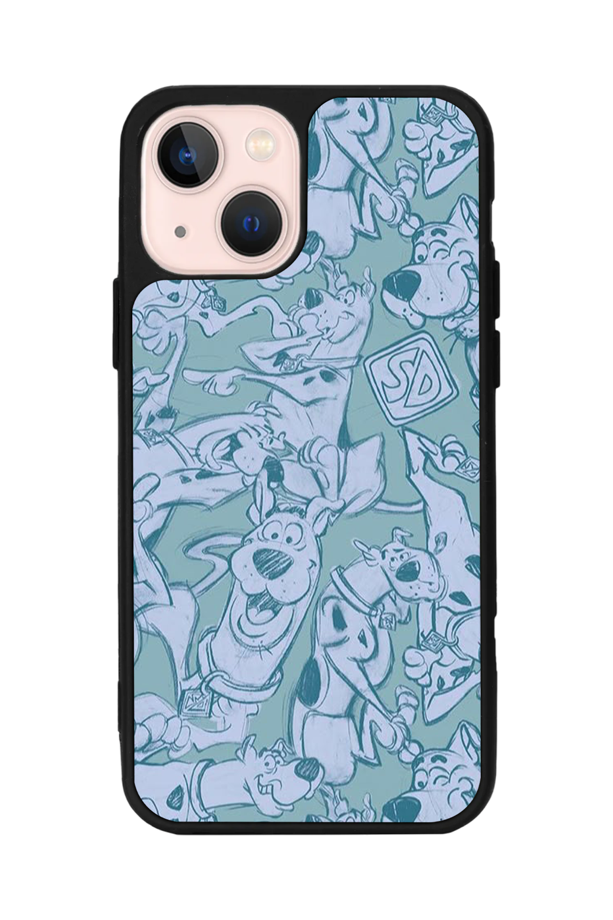 iPhone 13 Mini Uyumlu Scooby Doo Tasarımlı Glossy Premium Kılıf