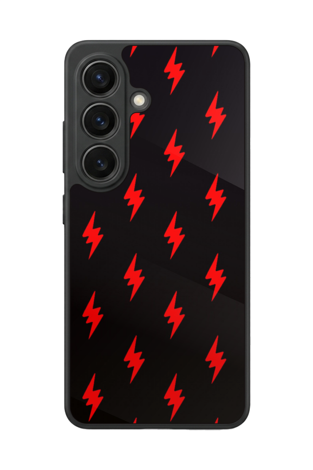 Samsung Galaxy S26 Uyumlu Simsek Tasarımlı Glossy Premium Kılıf