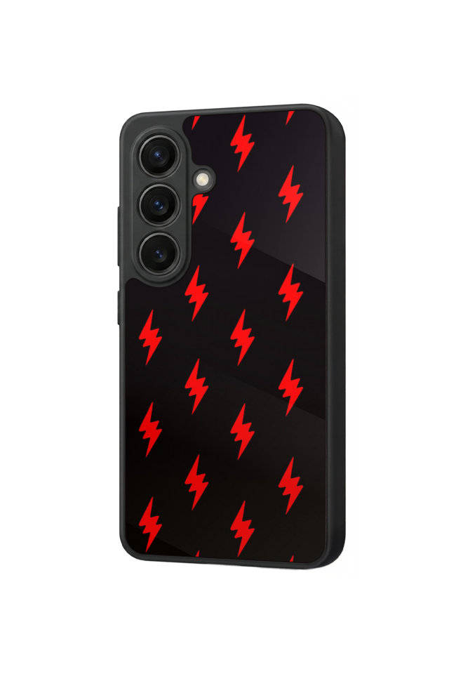 Samsung Galaxy S26 Uyumlu Simsek Tasarımlı Glossy Premium Kılıf