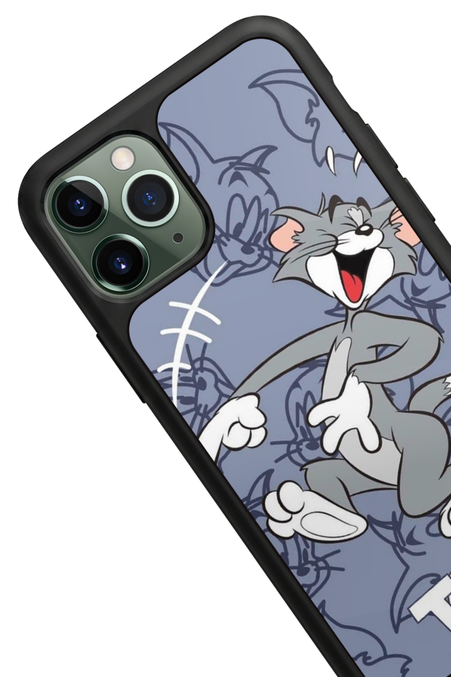 iPhone 11 Pro Uyumlu Tom And Jerry Tasarımlı Glossy Premium Kılıf