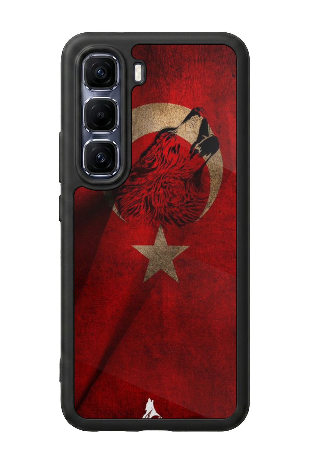 Infinix Hot 60 Pro Plus Uyumlu Türk Bayragi Tasarımlı Glossy Premium Kılıf