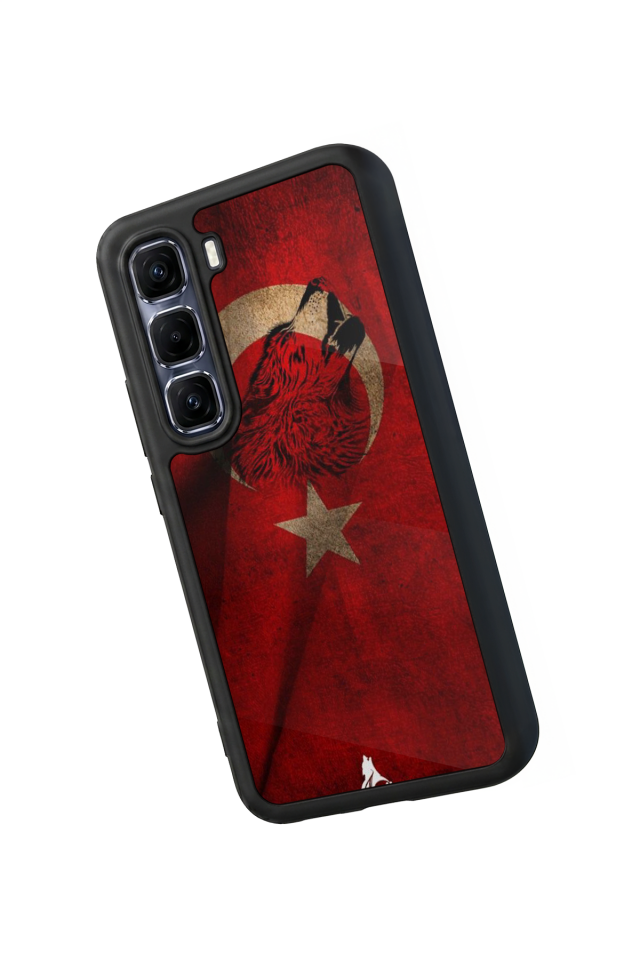 Infinix Hot 60 Pro Plus Uyumlu Türk Bayragi Tasarımlı Glossy Premium Kılıf