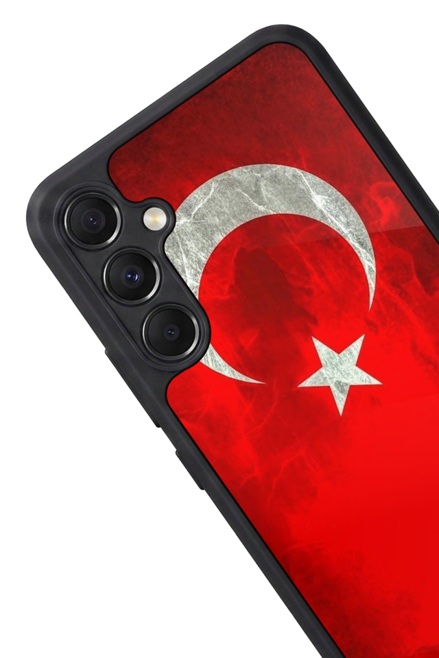 Samsung Galaxy A34 Uyumlu Türk Bayragi Tasarımlı Glossy Premium Kılıf