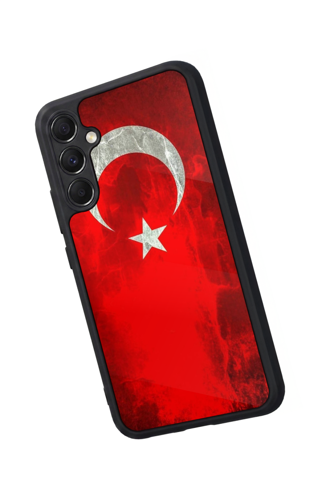 Samsung Galaxy A34 Uyumlu Türk Bayragi Tasarımlı Glossy Premium Kılıf