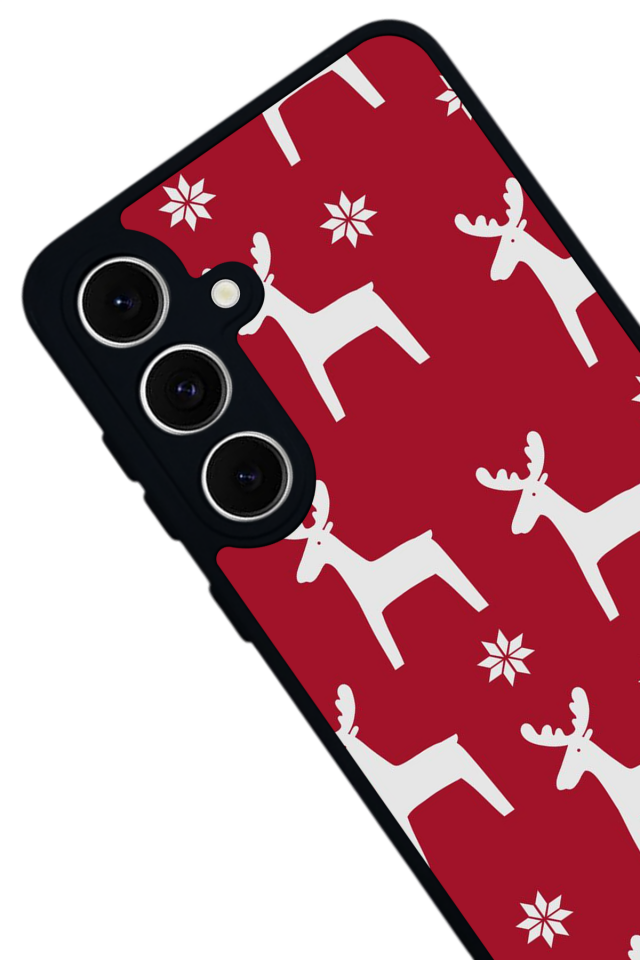 Samsung Galaxy S24 FE Uyumlu Yilbasi Christmas Tasarımlı Glossy Premium Kılıf