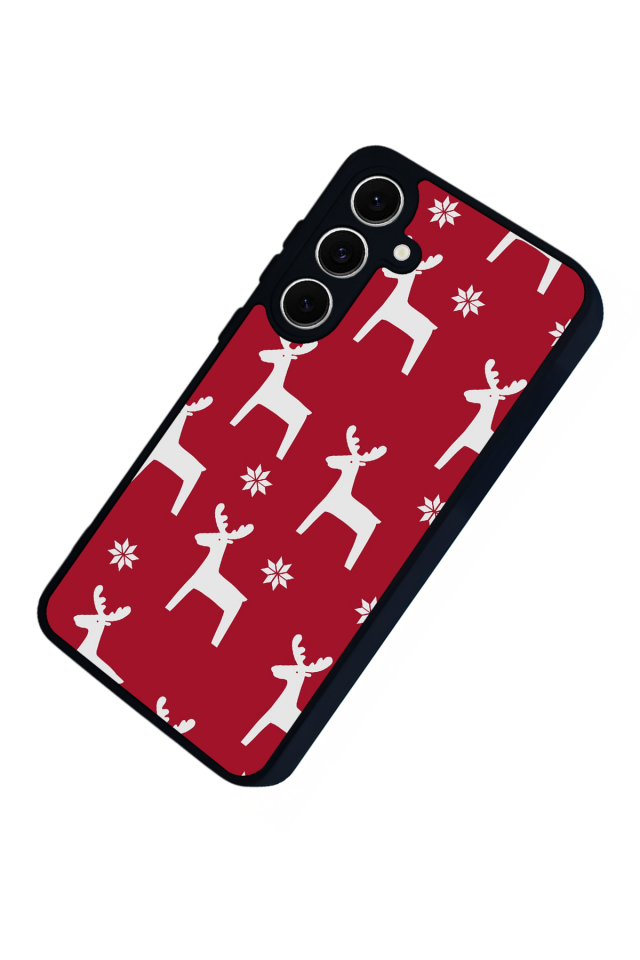Samsung Galaxy S24 FE Uyumlu Yilbasi Christmas Tasarımlı Glossy Premium Kılıf