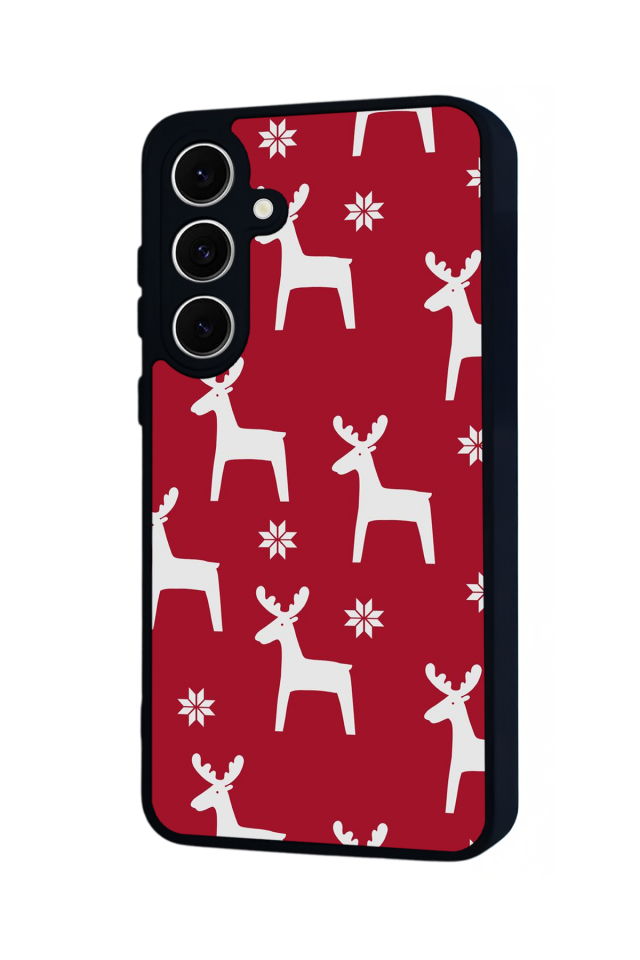 Samsung Galaxy S24 FE Uyumlu Yilbasi Christmas Tasarımlı Glossy Premium Kılıf