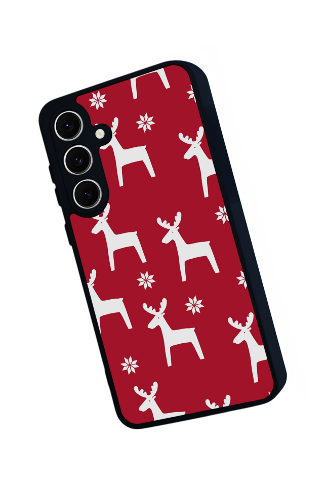 Samsung Galaxy S24 FE Uyumlu Yilbasi Christmas Tasarımlı Glossy Premium Kılıf