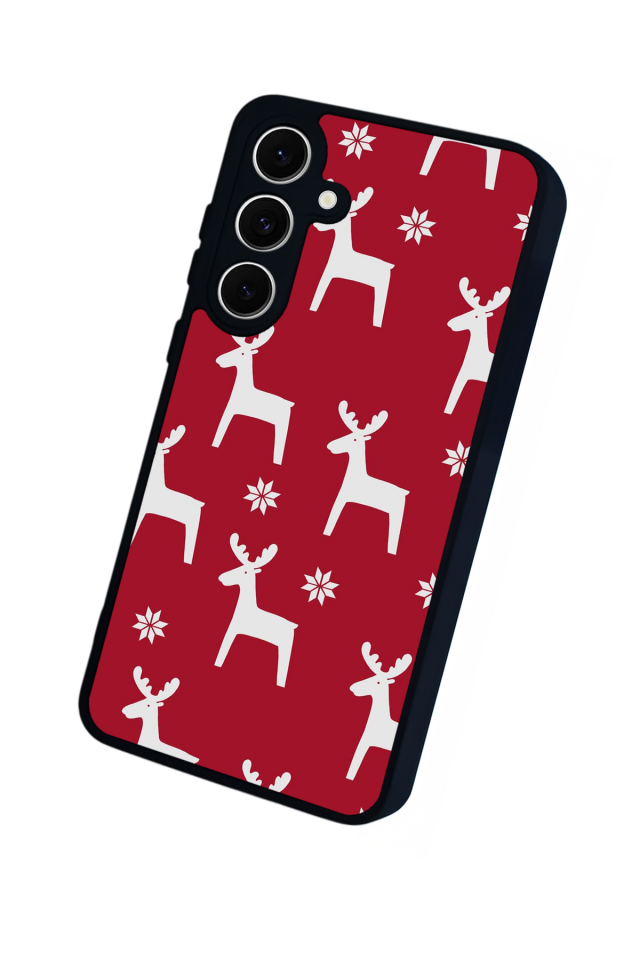 Samsung Galaxy S24 FE Uyumlu Yilbasi Christmas Tasarımlı Glossy Premium Kılıf