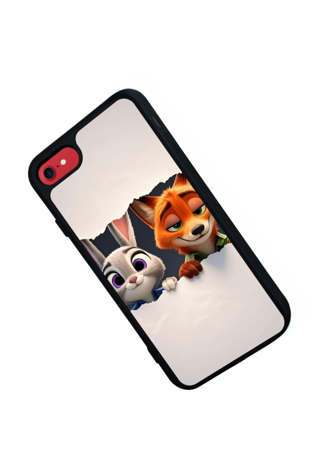 iPhone SE Uyumlu Zootropolis Tasarımlı Glossy Premium Kılıf